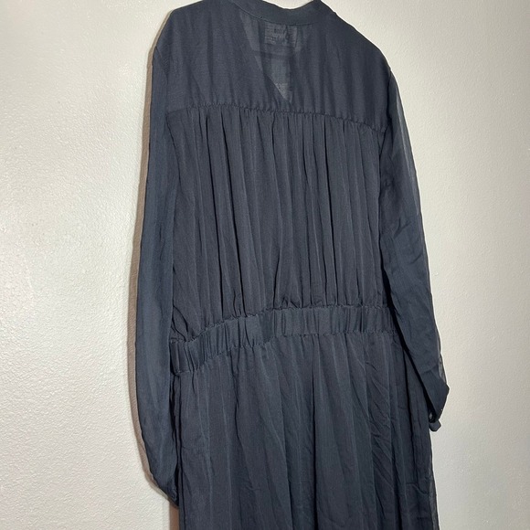 Nina Parker Jumpsuit Sheer Overlay Button Front Plus Size 24W Party Black NWT - Picture 7 of 9